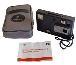 Vintage 1980&#39;s Kodak Disc 3000 Film w Case and Manual Disc Film Camera U... - $8.38