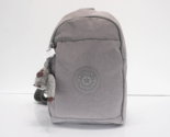 Kipling Klynn Sling Backpack Shoulder Bag KI1688 Polyamide Cool Grey Ton... - $74.95