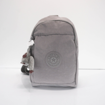 Kipling Klynn Sling Backpack Shoulder Bag KI1688 Polyamide Cool Grey Tonal NWT - £58.63 GBP