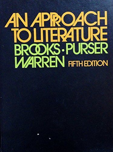 Primary image for An Approach to Literature Brooks, Cleanth; Purser, John Thibaut and Warren, Rob