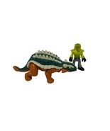 Fisher Price 2011 Imaginext Ankylosaurus Dinosaur With Figure - $13.38 CAD