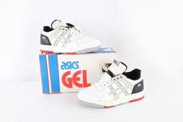 NOS Vintage 90s Asics Mens 6.5 Spell Out Gel Rage Lo Sneakers Shoes Whit... - $98.95