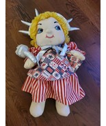 VTG STATUE OF LIBERTY Lady Plush  22&quot; America Doll. Hand made outfit - £36.44 GBP