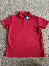 Cambridge Classics Boy&#39;s Shirt Size Medium Polo Red Short Sleeve Pullover - £5.74 GBP