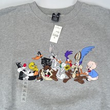 Neuf Vintage Warner Bros Sweat Taille XL Gris Pull Looney Tunes Brodé - £30.32 GBP