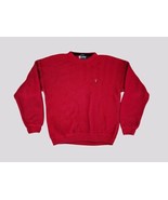 Chaps Ralph Lauren Vtg Sweater Mens XL Red Pullover Hand Framed Cotton H... - $25.97 CAD