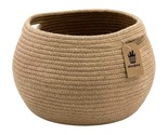Cute Round Basket - Cotton Rope Jute Baskets In Living Room Woven Towel ... - $31.99