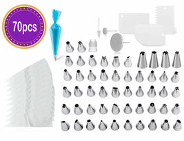 Kitchen Baking Icing Nozzles Tip 70 Pieces - £22.98 GBP
