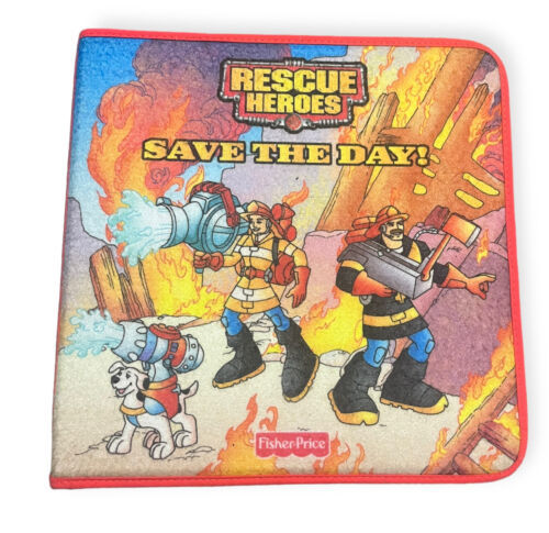 2002 SOFT PLAY FISHER PRICE RESCUE HEROES SAVE THE DAY! FELT PLAY SET - £10.99 GBP