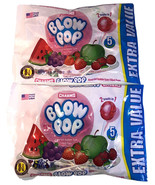 2ea 4.55oz Bags Charms Blow Pops,5 Fruit Flavors Filled W Bubble Gum-SHI... - $13.74