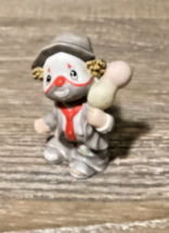 Vintage Enesco 1987 Porcelain Little Vagabond Clown Hobo with Balloons 3&quot; - £6.01 GBP