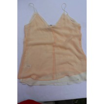 Chelsea 28 Womens Sheer Camisole Cami Top Beige Spaghetti Strap V Neck XS - £7.29 GBP