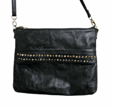 Ellos Leather Crossbody Bag Black - £17.99 GBP