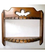 Souvenir 18 Spoon Wooden Display Rack Vintage Klepa Arts Wall Mounted Shelf