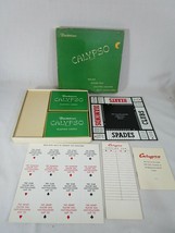 Vintage 1955 Vintage Calypso Square Card Game Complete Cards Score Pads Board - £15.91 GBP