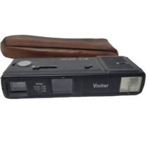 Vintage Vivitar Tele-835 AW Point and Shoot 110 Film Pocket Camera w/Case - £7.85 GBP