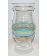 HTF FIESTA FIESTAWARE GLASS 10&quot; STRIPED HURRICANE LAMP SHADE/GLOBE NO BASE - €33,53 EUR
