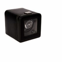 Bey Berk Black Leather Single Watch Winder Glass Door - $245.95