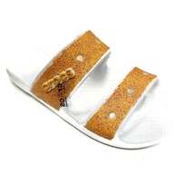 Crocs Classic Glitter Sandal Womens Size 8 Mens Size 6 Slip On Comfort Shoes - £17.41 GBP