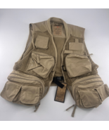 Master Sportsmen Fishing Vest Mens Medium Beige Tan Outdoor Gear Sportsw... - $457.62 MXN
