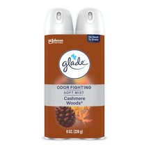 Glade Odor Fighting Soft Mist Air Freshener Room Spray, Cashmere Woods, ... - $10.49