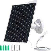 Solar Panel for Security Camera 5V9W USB Solar Panel with USB C Port Micro USB I - £31.63 GBP