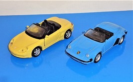 Maisto Lot of 2 Loose Cars 1/36 Porsche Boxster &amp; 1/38 Porsche Speedster - $3.96