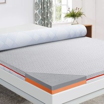 The Maxzzz Mattress Topper Twin, 3 Inch Bamboo Charcoal Memory Foam Mattress - £81.71 GBP