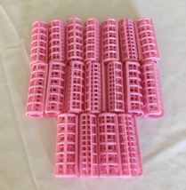 Vintage goody brand pink small snap over rollers hair curlers  movie pho... - $19.75
