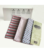 Stampin Up Candy Cane Christmas Designer Fabric 3 Fat Quarters 18 x 28 E... - £7.87 GBP