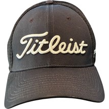 Titleist Pro V1 FJ FootJoy Golf Black Mesh Flex Stretch L/XL Fitted Hat Cap - $157.96 MXN