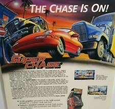 Super Chase Arcade FLYER Original 1992 Criminal Termination Retro Vintage Promo  - $20.70