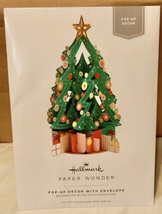 Hallmark  Honeycomb Christmas Tree 3D Pop-Up 7.75&quot; x 10.5&quot; NIB 272W - £7.90 GBP