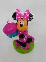 Disney Minnie Mouse Girl Birthday Candle Theme Cake Topper Celebrate Party - $11.09