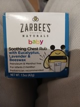 ZARBEE&#39;S Baby Soothing Chest Rub with Eucalyptus Lavender &amp; Beeswax 1.5 oz 42 g. - £7.89 GBP