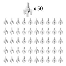 50 Pieces White Part 2566 Assembly Ellment ∅3.2 Building Pieces Bulk Lot - £6.49 GBP