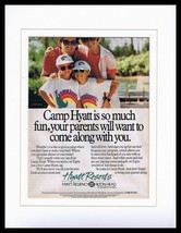 1990 Hyatt Regency Resorts 11x14 Framed ORIGINAL Vintage Advertisement  - £27.23 GBP