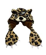 Leopard Plush Headdress Costume Halloween Hat Kids one size NWT - $13.44 CAD