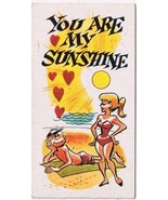 Vintage Sarcastic Valentine Card T.C.G. 1950s You Are My Sunshine - £2.32 GBP