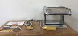 Vtg Hoan Marcato Italian Stainless Steel Pasta Machine Maker Hand Crank Roller - £39.95 GBP