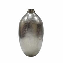 A&B Home Aluminum Vase D10x18.5, Silver Streaks - $126.09