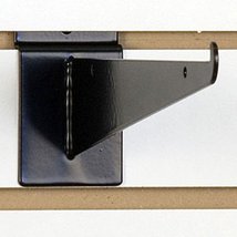 Slatwall Shelf Bracket 10 Inch in Black - Lot of 10 - £34.53 GBP