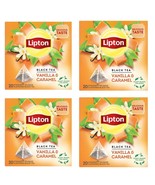 4 Pack Lipton Tea Black Tea Vanilla Caramel 80 Bags FREE SHIP - $55.14