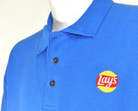 LAY&#39;S Frito Lay Potato Chips Employee Uniform Polo Shirt Blue Size M Med... - $25.49