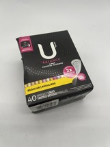 U by Kotex Regular Liners Individual  Pink Wrappers Thin Flexible  40ct - $83.51 MXN