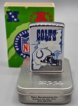 Vintage 1997 Nfl Indianapolis Colts Chrome Zippo Lighter #452, New In Package - $46.74