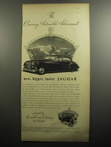 1951 Jaguar Mark VII Sedan Ad - The crowning automobile achievement - £14.81 GBP