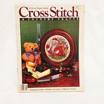 Cross Stitch &amp; Country Crafts Magazine Dec 1987 Christmas Ornaments Yule... - $15.83