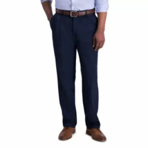 Men&#39;s Haggar Iron Free Premium Khaki Pleated Classic-Fit Pants, Size: 36W X 34L - £22.80 GBP