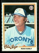 Vintage 1978 TOPPS Baseball Trading Card #85 RON FAIRLY Toronto Blue Jays - £7.55 GBP
